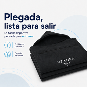 Vexora — Serviette de sport à capuche