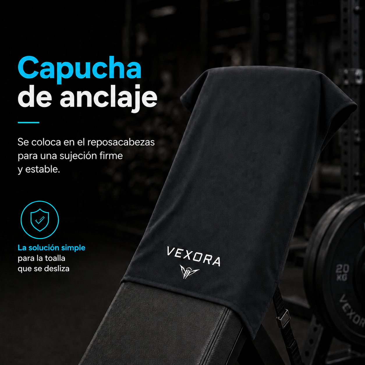 Vexora — Serviette de sport à capuche